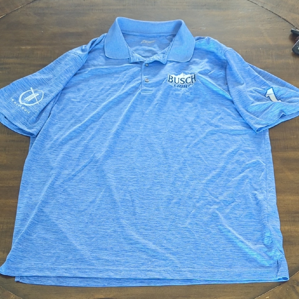Busch Light Blue Polo Shirt